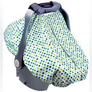 NEW SUMMER INFANT 2-IN-1 CARRY AND COVER INFANT CAR SEAT COVER DOTS
